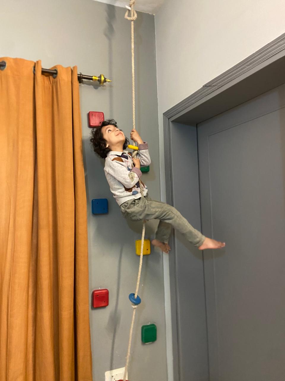Wooden Disc Climbing Rope