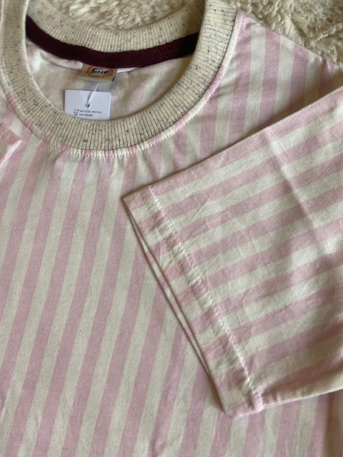 Pastel Stripe Casual Top