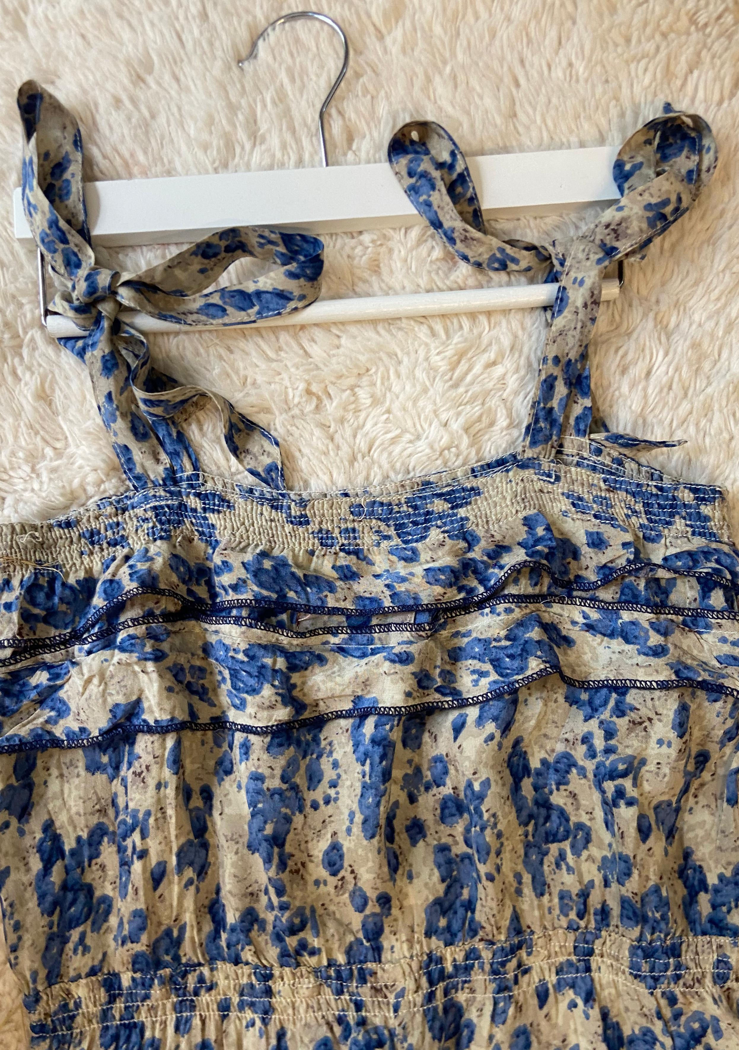 Blue Blossom Ruffle Jumpsuit