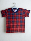 Kids’ Stylish Plaid Shirt – Red & Navy