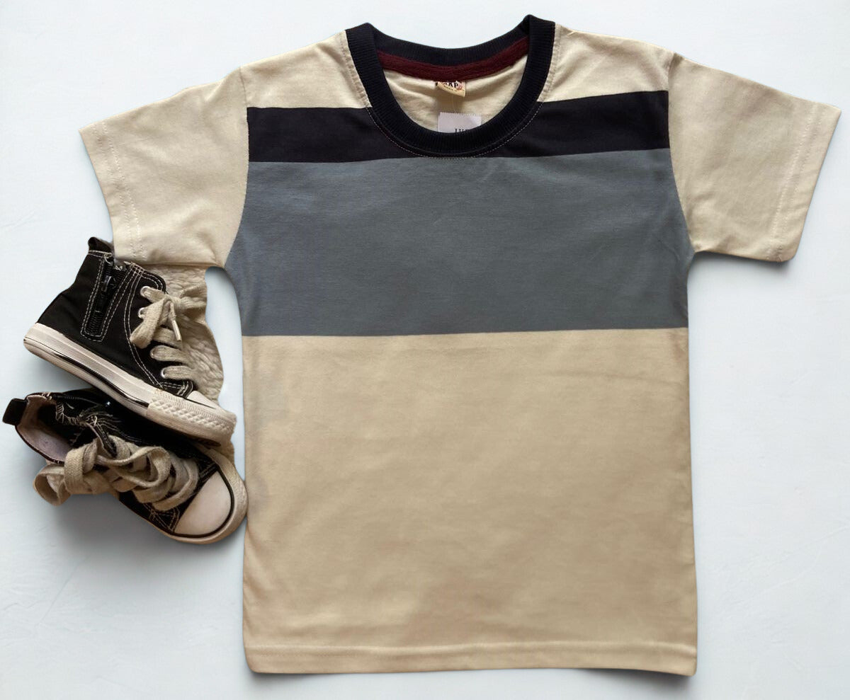 Colorblock Cool: Classic Cotton Tee