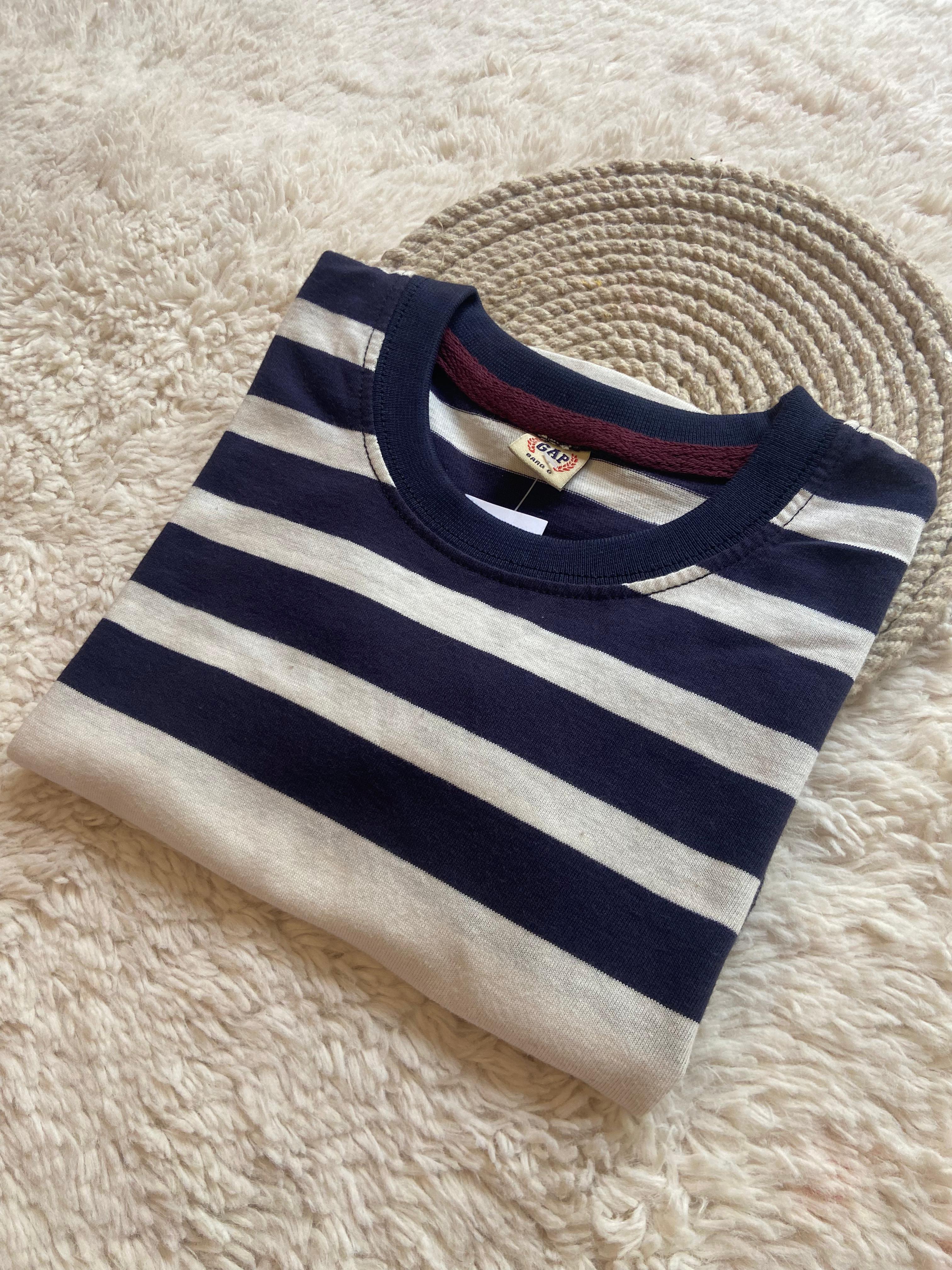 Nautical Vibes – Navy Stripe Tee