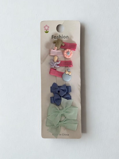 Corn, Palm Tree & Bow Clips